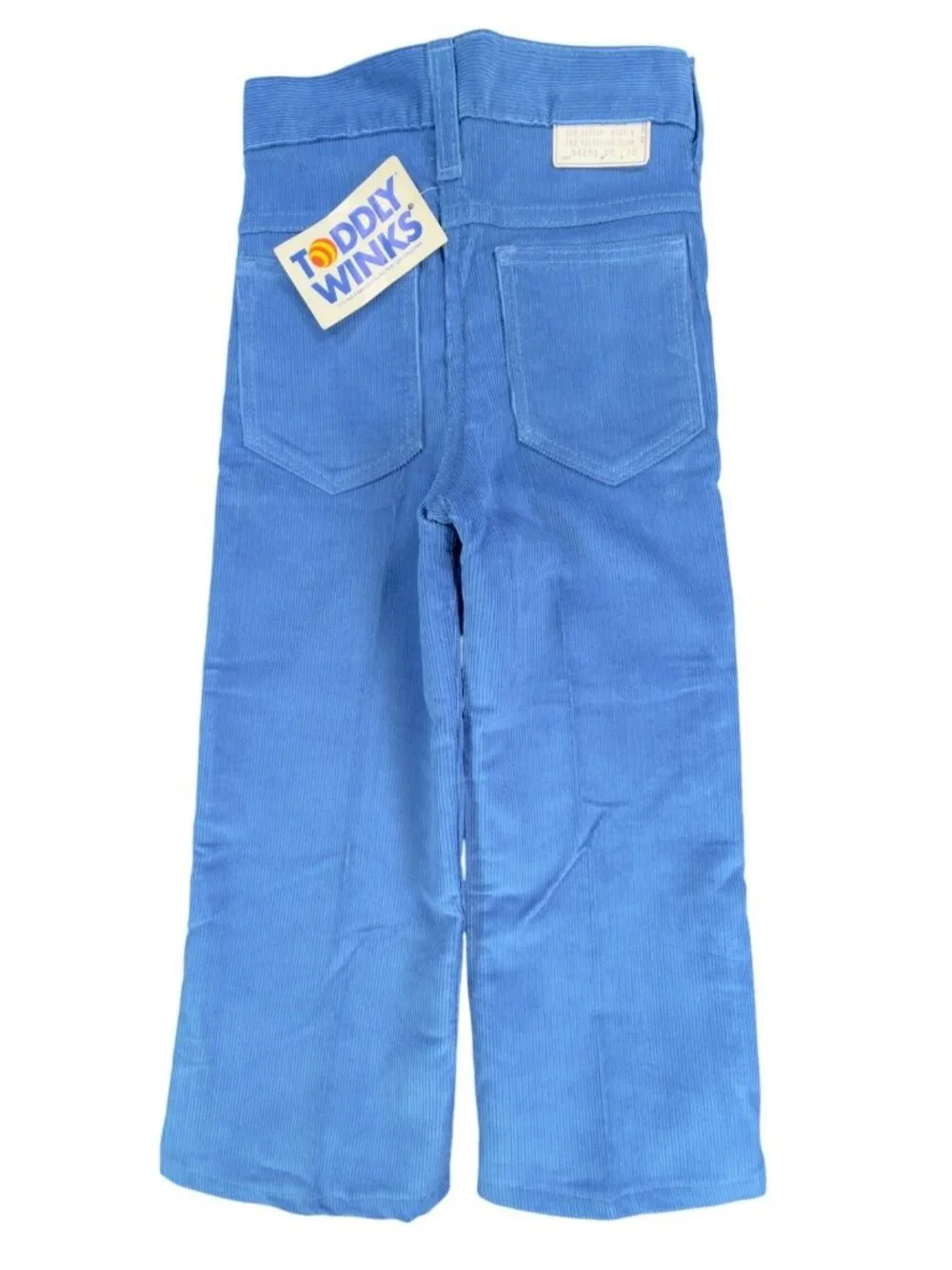 Toddy Winks Corduroy Pants Girls 4 Blue Cotton Blend Slim Vintage Deadstock NWT